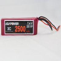 AGA POWER 2500mAh 7.4V 3C 2S1P 