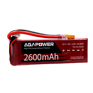 AGA POWER 2600mAh 14.8V 40C 4S1P