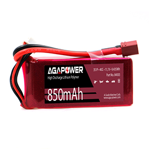 AGA POWER 850mAh 11.1V 40C 3S1P