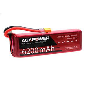 AGA POWER 6200mAh 14.8V 30C 4S1P 