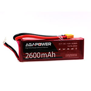 AGA POWER 2600mAh 14.8V 30C 4S1P 