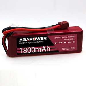 AGA POWER 1800mAh 11.1V 30C 3S1P 