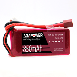AGA POWER 850mAh 11.1V 30C 3S1P