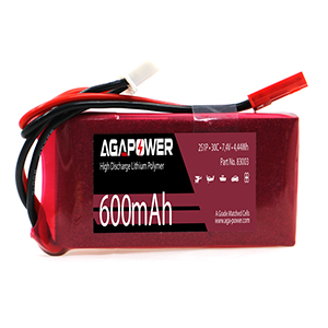 AGA POWER 600mAh 7.4V 30C 2S1P