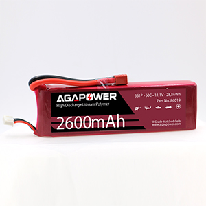AGA POWER 2600mAh 11.1V 60C 3S1P