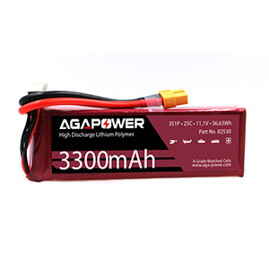 AGA POWER 3300mAh 11.1V 25C 3S1P 