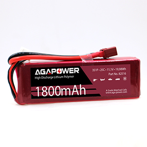 AGA POWER 1800mAh 11.1V 25C 3S1P 