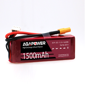 AGA POWER 1500mAh 11.1V 25C 3S1P 