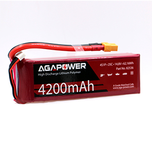 AGA POWER 4200mAh 14.8V 25C 4S1P 